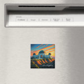 Aimant Observatoire Griffith Los Angeles Sunset carte pos (In Situ (Lave-vaisselle))