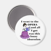 Aimant Obsession de l'opéra (Recto/Verso)