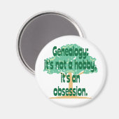 Aimant Obsession généalogique (Recto/Verso)
