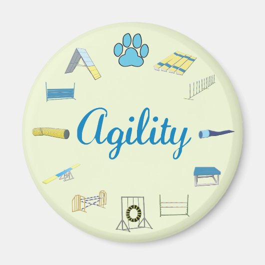 Aimant Obstacles à l'agilité (Devant)