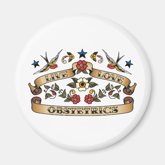 Aimant Obstétrique de l'amour en direct (Devant)