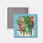 Aimant Obtenir l'arbre de Noël (Recto/Verso)