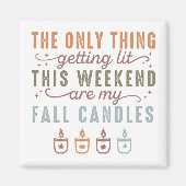 Aimant Obtenir mes bougies automnales (Devant)