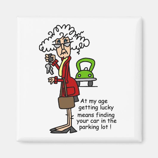 Aimant Obtenir un Humour chanceux (Devant)