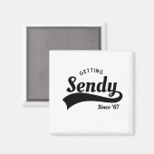 Aimant Obtenons Sendy Mason 67 Mème Vintage (Recto/Verso)