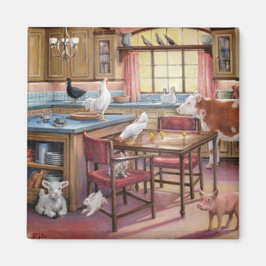 Aimant Occupation de l'aimant de cuisine (Devant)