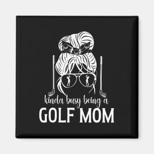 Aimant Occupé Être Une Maman De Golf D'Un Joueur De Golf
