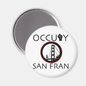 Aimant Occupy San Francisco (Recto/Verso)