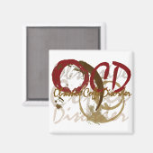 Aimant OCD - Cadeaux Obsessifs De Troubles De Café (Recto/Verso)