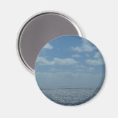 Aimant Océan bleu de la mer des Caraïbes (Recto/Verso)