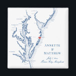 Aimant Ocean City Maryland Chesapeake Bay Map Mariage<br><div class="desc">Commande rapide et facile ! Ces magnets de carte Ocean City, Maryland font de belles faveurs de mariage de plage Maryland à inclure dans votre destination Ocean City sacs d'accueil de mariage. Déplacez le coeur en cliquant sur "Editer à l'aide de l'outil de conception" sous "Personnaliser". Avec une carte de...</div>