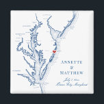 Aimant Ocean City Maryland Chesapeake Bay Map Mariage<br><div class="desc">Commande rapide et facile ! Ces magnets de carte Ocean City, Maryland font de belles faveurs de mariage de plage Maryland à inclure dans votre destination Ocean City sacs d'accueil de mariage. Déplacez le coeur en cliquant sur "Editer à l'aide de l'outil de conception" sous "Personnaliser". Avec une carte de...</div>