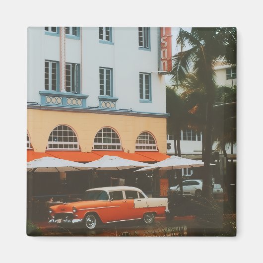 Aimant Ocean Drive, South Beach, Miami (Devant)