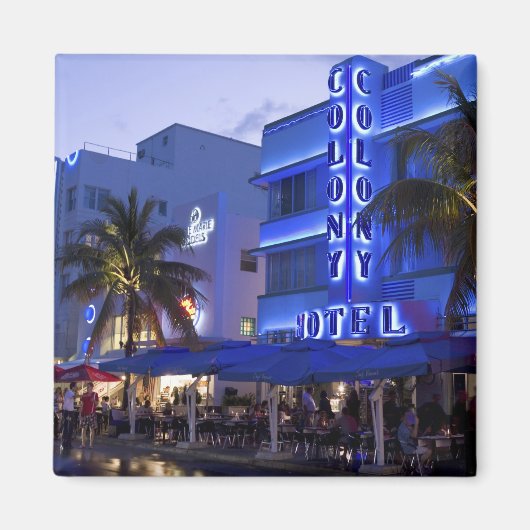 Aimant Ocean Drive, South Beach, Miami Beach, 2 (Devant)