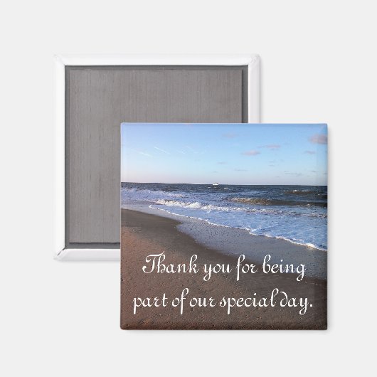 Aimant Océan et plage (Recto/Verso)