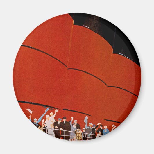 Aimant Ocean Liner Bon Voyage (Devant)