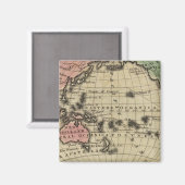 Aimant Océan Pacifique, Îles britanniques (Recto/Verso)