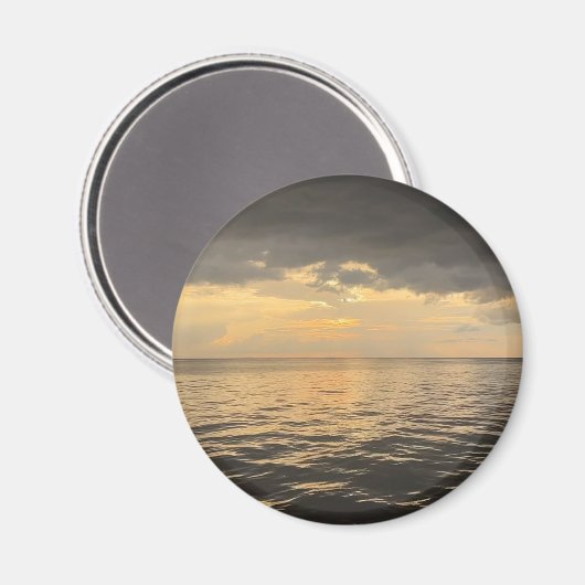 Aimant Ocean Sunset Reflection Photography -Beautiful Sea (Recto/Verso)