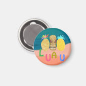 Aimant Ocean Tiki Pineapple Luau (Recto/Verso)