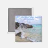 Aimant Ocean Wave John Smith’s Bay Beach Bermudes (Recto/Verso)