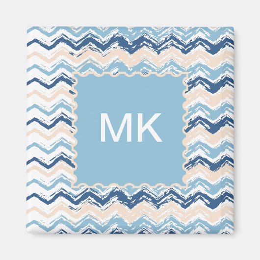 Aimant Ocean Waves Chevron (Devant)