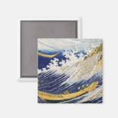 Aimant Ocean Waves Katsushika Hokusai chef-d'oeuvre (Recto/Verso)