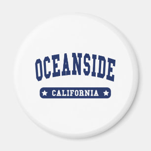 Aimant Oceanside California College Style tee - shirt