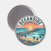 Aimant Oceanside États-Unis (Recto/Verso)