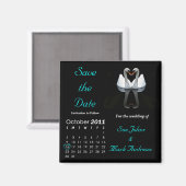 Aimant Octobre 2011 Enregistrer la date, Faire-part Maria (Recto/Verso)