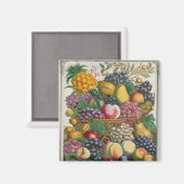 Aimant Octobre, à partir de "Douze mois de fruits" (Recto/Verso)