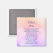 Aimant Octobre Birthstone Opal conception (Recto/Verso)