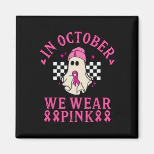 Aimant Octobre Nous Portons Le Mois De Sensibilisation Au