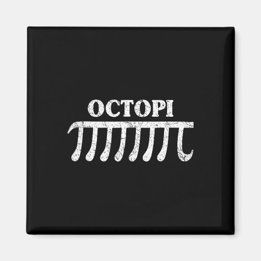 Aimant Octopi Funny Pi Don Pour Les Amateurs De Maths De  (Devant)
