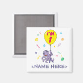 Aimant Octopus 1er anniversaire (Recto/Verso)