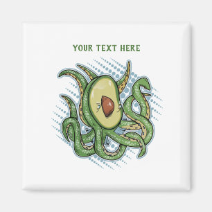 Aimant Octopus Avocado