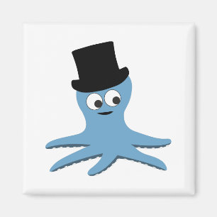 Aimant Octopus bleu
