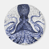 Aimant Octopus bleu (Devant)