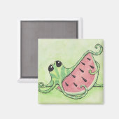 Aimant Octopus et pastèque (Recto/Verso)