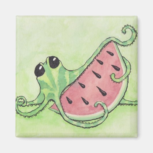Aimant Octopus et pastèque (Devant)