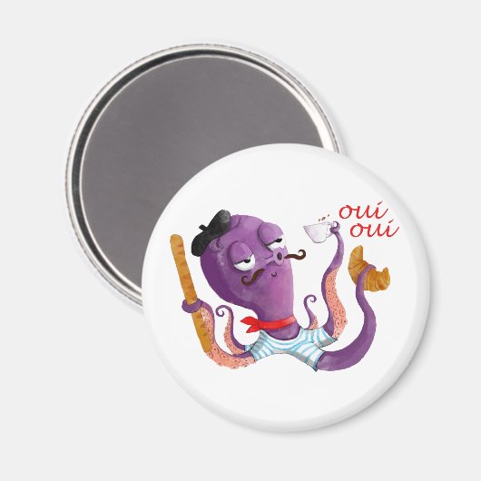 Aimant Octopus français (Recto/Verso)
