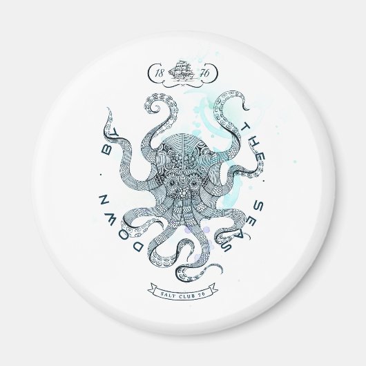 Aimant Octopus - Salt Club 76 - Descente en bord de mer (Devant)