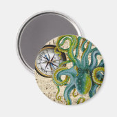 Aimant Octopus Tentacles Compass Music (Recto/Verso)