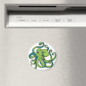 Aimant Octopus vert et bleu (In Situ (Lave-vaisselle))