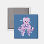 Aimant Octopus Vous Aime (Recto/Verso)
