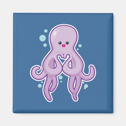 Aimant Octopus Vous Aime (Devant)