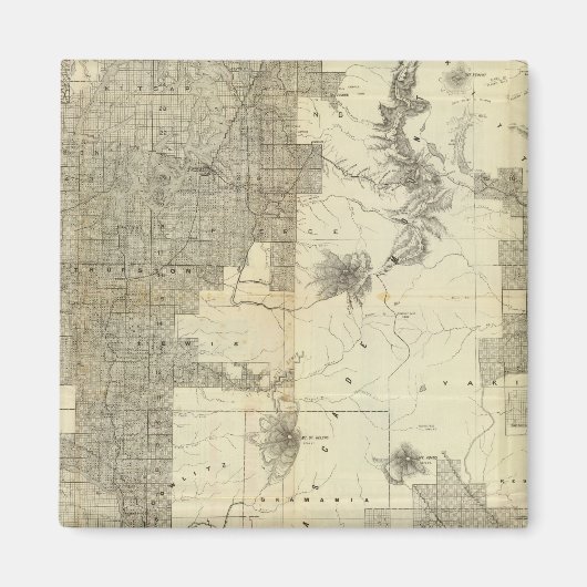 Aimant Octroi de terres Washington et Oregon (Devant)