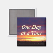 Aimant ODAT à coucher de soleil lumineux (Recto/Verso)