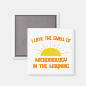 Aimant Odeur de microbiologie le matin (Recto/Verso)