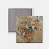 Aimant Odilon Redon Encore Vie avec Fleurs (Recto/Verso)