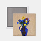 Aimant Odilon Redon : Vase de Fleurs-Pansies (Recto/Verso)